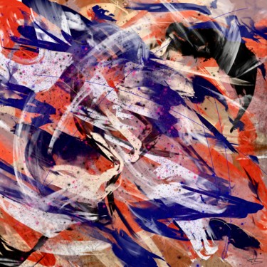 Digitale Kunst mit dem Titel "Composition abstrac…" von Thierry Daudier De Cassini, Original-Kunstwerk, Digitale Malerei