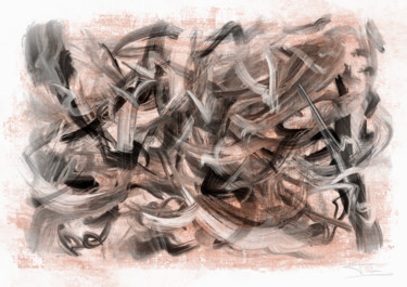 Digitale Kunst mit dem Titel "Composition Abstrac…" von Thierry Daudier De Cassini, Original-Kunstwerk, Digitale Malerei