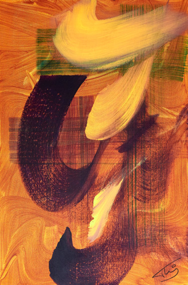 Peinture intitulée "Composition abstrac…" par Thierry Daudier De Cassini, Œuvre d'art originale, Acrylique