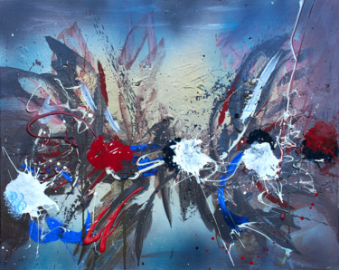 Peinture intitulée "Composition abstrac…" par Thierry Daudier De Cassini, Œuvre d'art originale, Acrylique