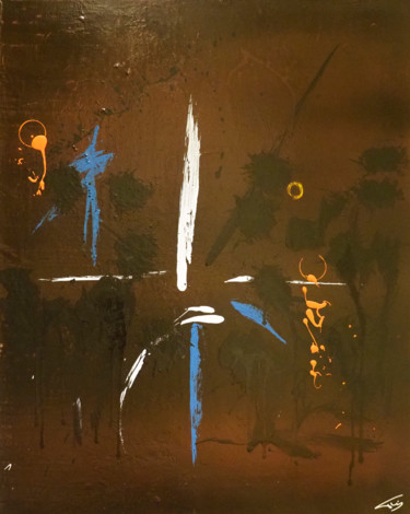 Peinture intitulée "Composition abstrac…" par Thierry Daudier De Cassini, Œuvre d'art originale, Acrylique