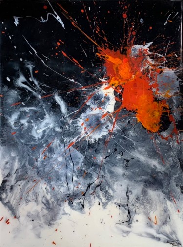 Painting titled "Abstraction Lyrique…" by Thierry Daudier De Cassini, Original Artwork, Acrylic