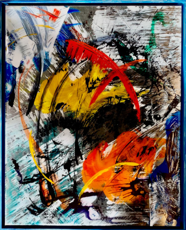 Painting titled "Abstraction Lyrique…" by Thierry Daudier De Cassini, Original Artwork, Acrylic