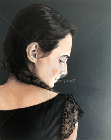 Elsa : douceur Peinture intitulée "Elsa : douceur" par Thierry Durand, Œuvre d'art originale, Acrylique Monté sur Châssis