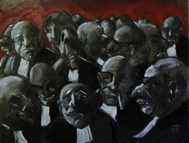 Картина под названием "Les-grandes-oreille…" - Thierry Faure, Подлинное произведение искусства, Масло