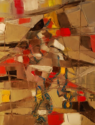 Malerei mit dem Titel "Perce-muraille-" von Thierry Faure, Original-Kunstwerk, Öl
