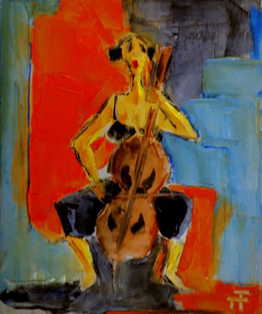 Peinture intitulée "Plaisir en solo-Hui…" par Thierry Faure, Œuvre d'art originale, Huile