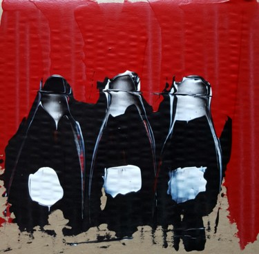 Peinture intitulée "Vins noirs" par Thierry Mathieu, Œuvre d'art originale, Acrylique