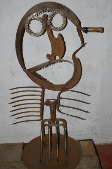 Sculpture intitulée "Croque_mitaine" par Thierry Roy, Œuvre d'art originale