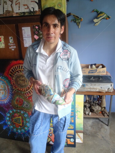 Artiste Renato Reul Ulloa - Equateur Photographie intitulée "Artiste Renato Reul…" par Thierry Singer De Polignac - Spencer (Prince Singer de Polignac-Spencer),…