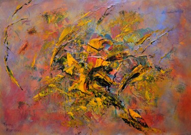 Картина под названием "vent-dautan-92x65-cm" - Thierry Vobmann, Подлинное произведение искусства, Акрил Установлен на Деревя…