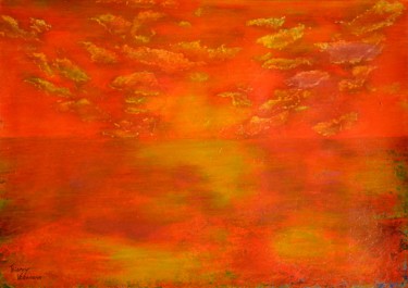 Painting titled "the-last-glimmer" by Thierry Vobmann, Original Artwork, Acrylic