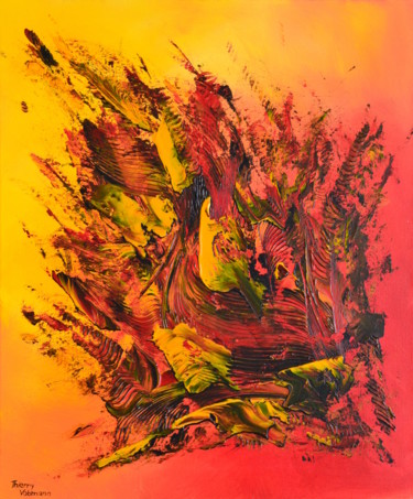 Pintura titulada "Passion ardente" por Thierry Vobmann, Obra de arte original