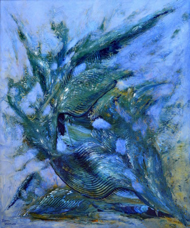 Pintura intitulada "aquatic-dream" por Thierry Vobmann, Obras de arte originais, Acrílico