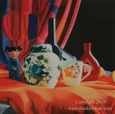 Painting titled "Still - Life with d…" by Stephen Diggin, Original Artwork