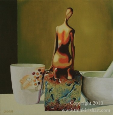 Painting titled "Still - Life with B…" by Stephen Diggin, Original Artwork