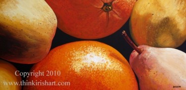 Painting titled "Fruit Bowl II" by Stephen Diggin, Original Artwork