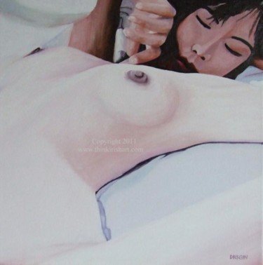 Painting titled "Erotic Nude I" by Stephen Diggin, Original Artwork