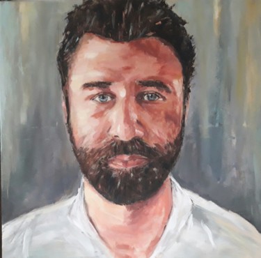 Painting titled "Bastien" by Thierry Moreau, Original Artwork, Acrylic