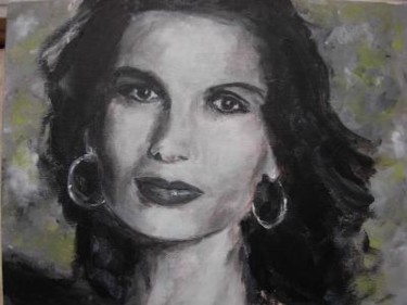 Peinture intitulée "Portrait Ludmila Mi…" par Thierry Moreau, Œuvre d'art originale