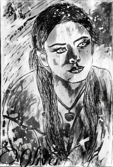 Drawing titled "Kristin Kreuk alias…" by Oliver Pilato, Original Artwork, Pencil