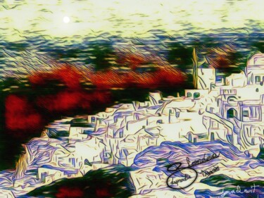 Peinture intitulée "Jour2nuit" par Thomas Blondeau-Dumoulin, Œuvre d'art originale, Peinture numérique Monté sur Panneau de…