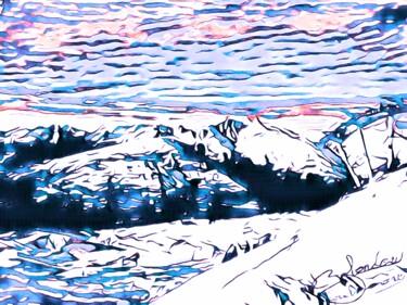 Картина под названием "Totarc" - Thomas Blondeau-Dumoulin, Подлинное произведение искусства, Цифровая живопись Установлен на…