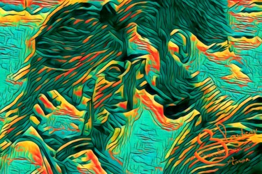 Digitale Kunst mit dem Titel "Amor" von Thomas Blondeau-Dumoulin, Original-Kunstwerk, 2D digitale Arbeit
