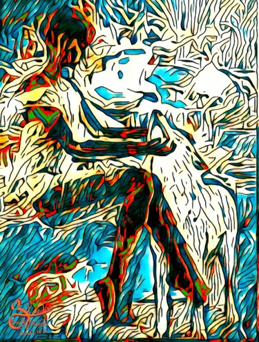 Arte digital titulada "Louva" por Thomas Blondeau-Dumoulin, Obra de arte original, Trabajo Digital 2D
