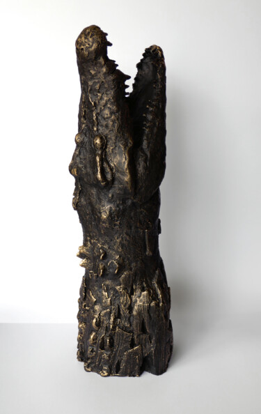 Sculpture titled "Saut du crocodile" by Thomas Boury, Original Artwork, Ceramics