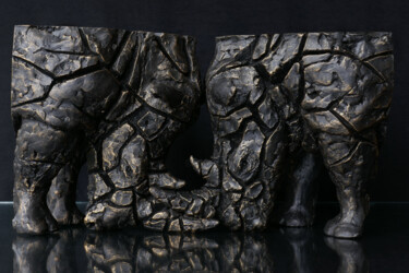 雕塑 标题为“Cornes fracturées” 由Thomas Boury, 原创艺术品, 陶瓷