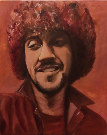 Painting titled "Phil Lynott" by Thomas Duray, Original Artwork, Oil