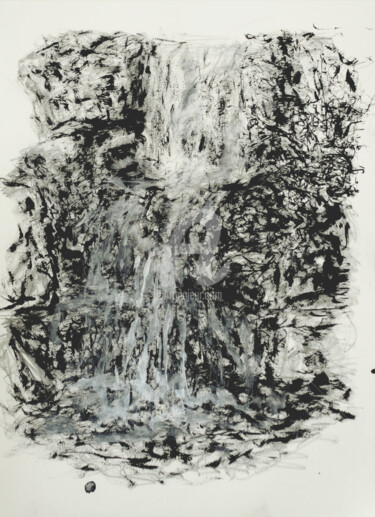 Peinture intitulée "dilution ou reconna…" par Thomas Eeckman, Œuvre d'art originale, Encre