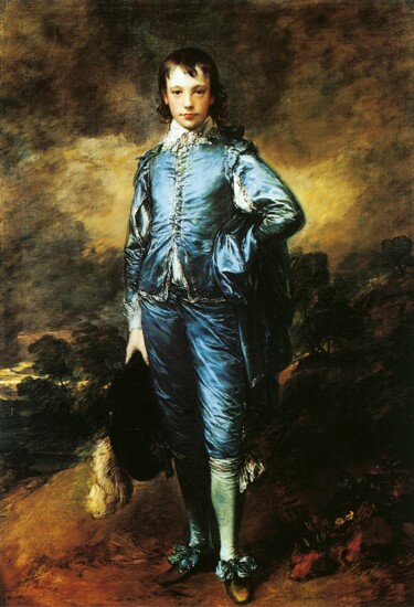 Peinture intitulée "L'Enfant bleu" par Thomas Gainsborough, Œuvre d'art originale, Huile