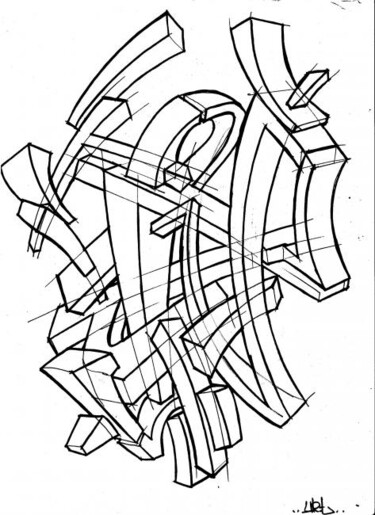 Dessin intitulée "OtoMac..." par Thomas Heitor De Matos, Œuvre d'art originale