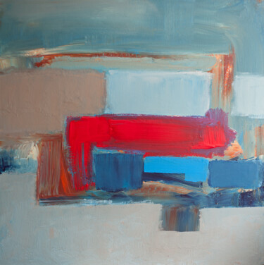 Schilderij getiteld "Daybreak" door Thomas Hjelm, Origineel Kunstwerk, Acryl Gemonteerd op Frame voor houten brancard