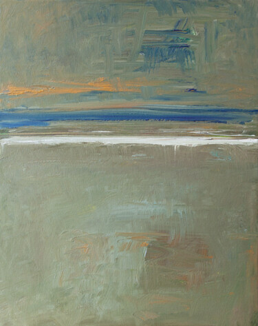 Pintura titulada "Barren Shore" por Thomas Hjelm, Obra de arte original, Oleo Montado en Bastidor de camilla de madera