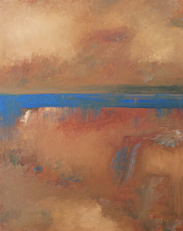 Painting titled "Into The Great Wide…" by Thomas Hjelm, Original Artwork, Oil Mounted on Wood Stretcher frame