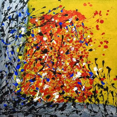 Pittura intitolato "Graffitis - Explosi…" da Thomas Jeunet, Opera d'arte originale, Acrilico Montato su Telaio per barella i…