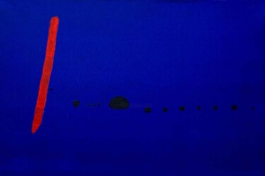 Pittura intitolato "Miro X Klein Blue II" da Thomas Jeunet, Opera d'arte originale, Acrilico Montato su Telaio per barella i…