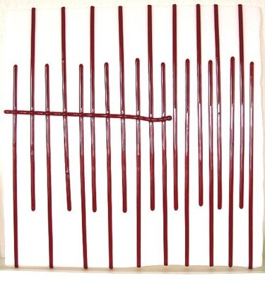 Scultura intitolato "Blood Lines #1" da Thomas Kite, Opera d'arte originale, Vetro