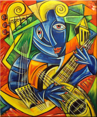 Schilderij getiteld "Virtuoso" door Thomas Lange, Origineel Kunstwerk, Acryl