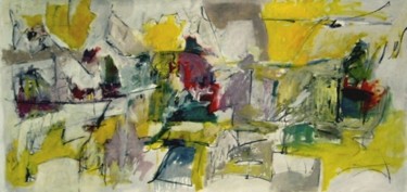 Peinture intitulée "Abstract on Canvas…" par Thomas Pierce Mudd, Œuvre d'art originale, Huile