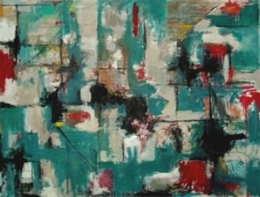 Painting titled "Abstract on Canvas…" by Thomas Pierce Mudd, Original Artwork, Oil