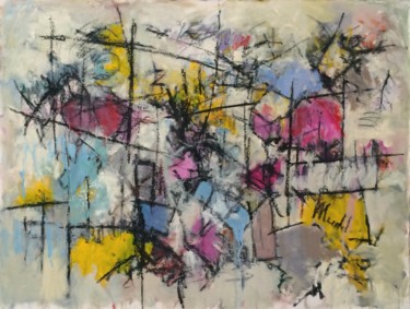 「Abstract on Canvas…」というタイトルの絵画 Thomas Pierce Muddによって, オリジナルのアートワーク, オイル