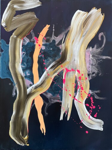 Schilderij getiteld "Ohne Titel VII, aus…" door Thomas Olze, Origineel Kunstwerk, Acryl