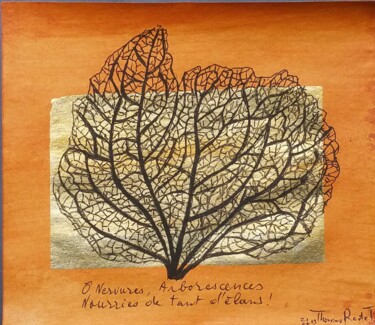Drawing titled "Arborescence" by Thomas Rodet, Original Artwork, Ink