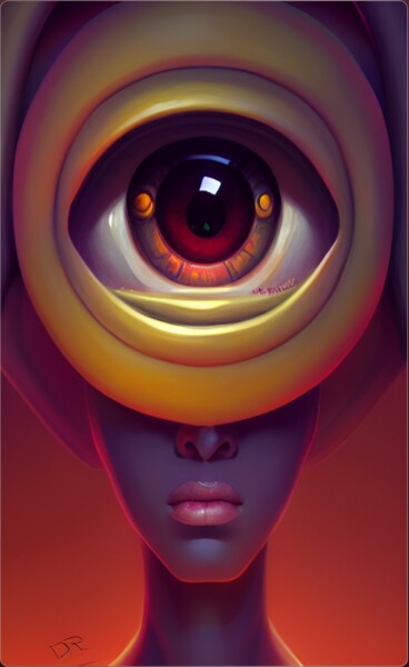 Digitale Kunst mit dem Titel "Big brother" von Thomas Schneider, Original-Kunstwerk, 2D digitale Arbeit