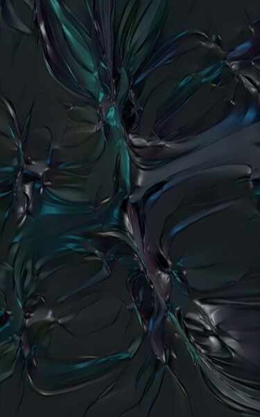 Arts numériques intitulée "Dark Diamond" par Thomas Seebauer (FractopiaArt), Œuvre d'art originale, Impression numérique Mon…