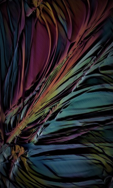 Digitale Kunst getiteld "Farben der Gedanken" door Thomas Seebauer (FractopiaArt), Origineel Kunstwerk, Digitaal Schilderwer…